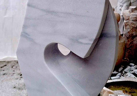 Lasa Marmor, Höhe 85cm